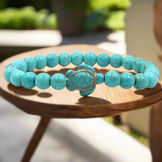 Bracelet Tortue en Pierre Naturelle